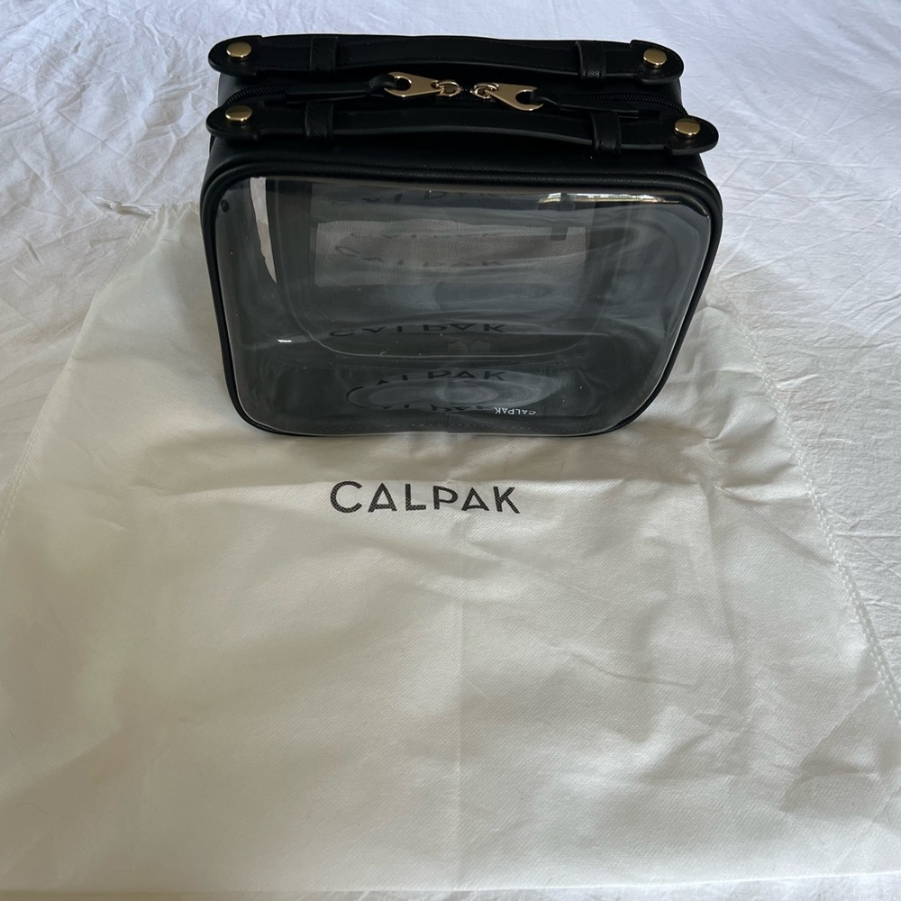 Calpak Black and Clear Organizer Case